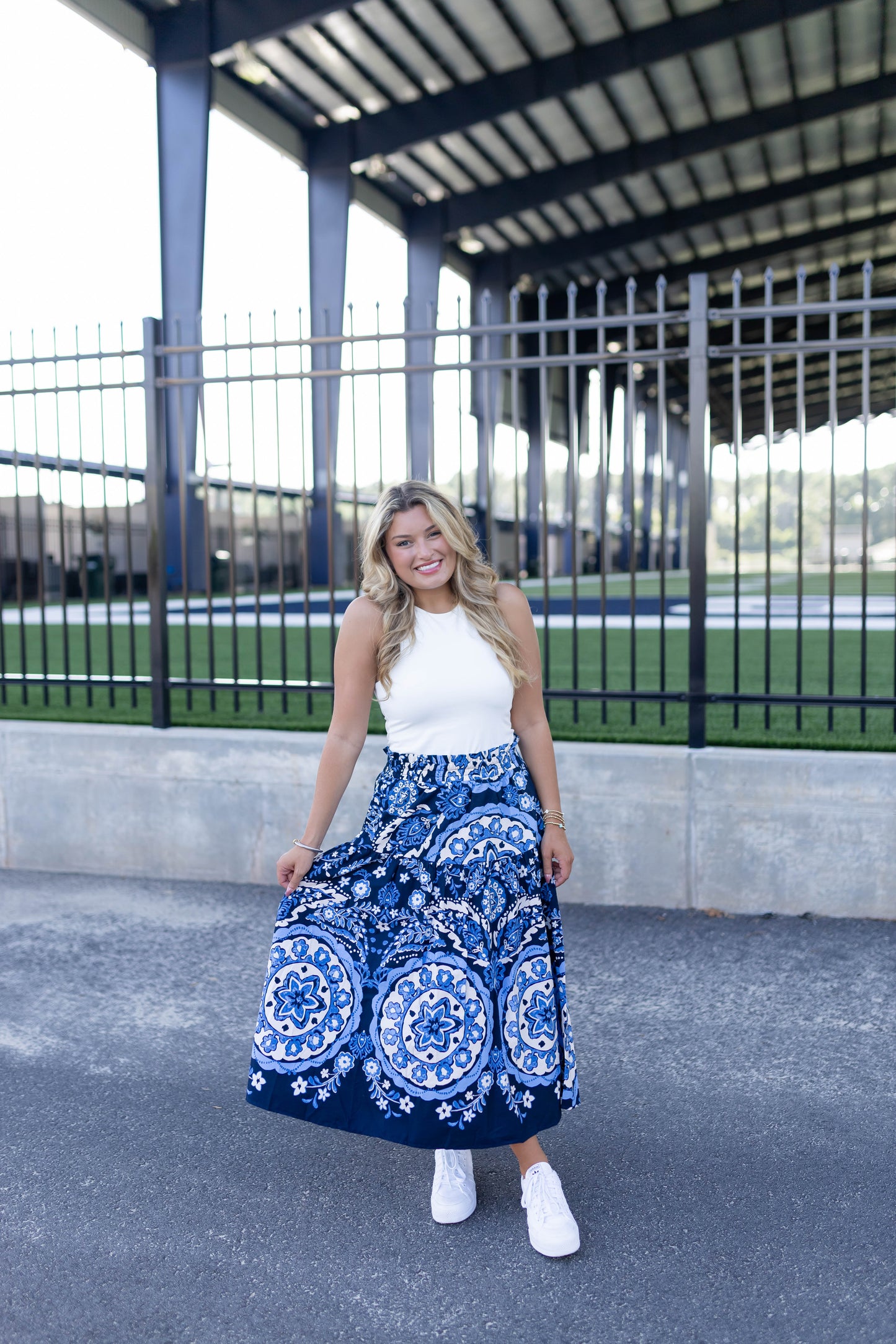 Kenan Medallion Midi Skirt