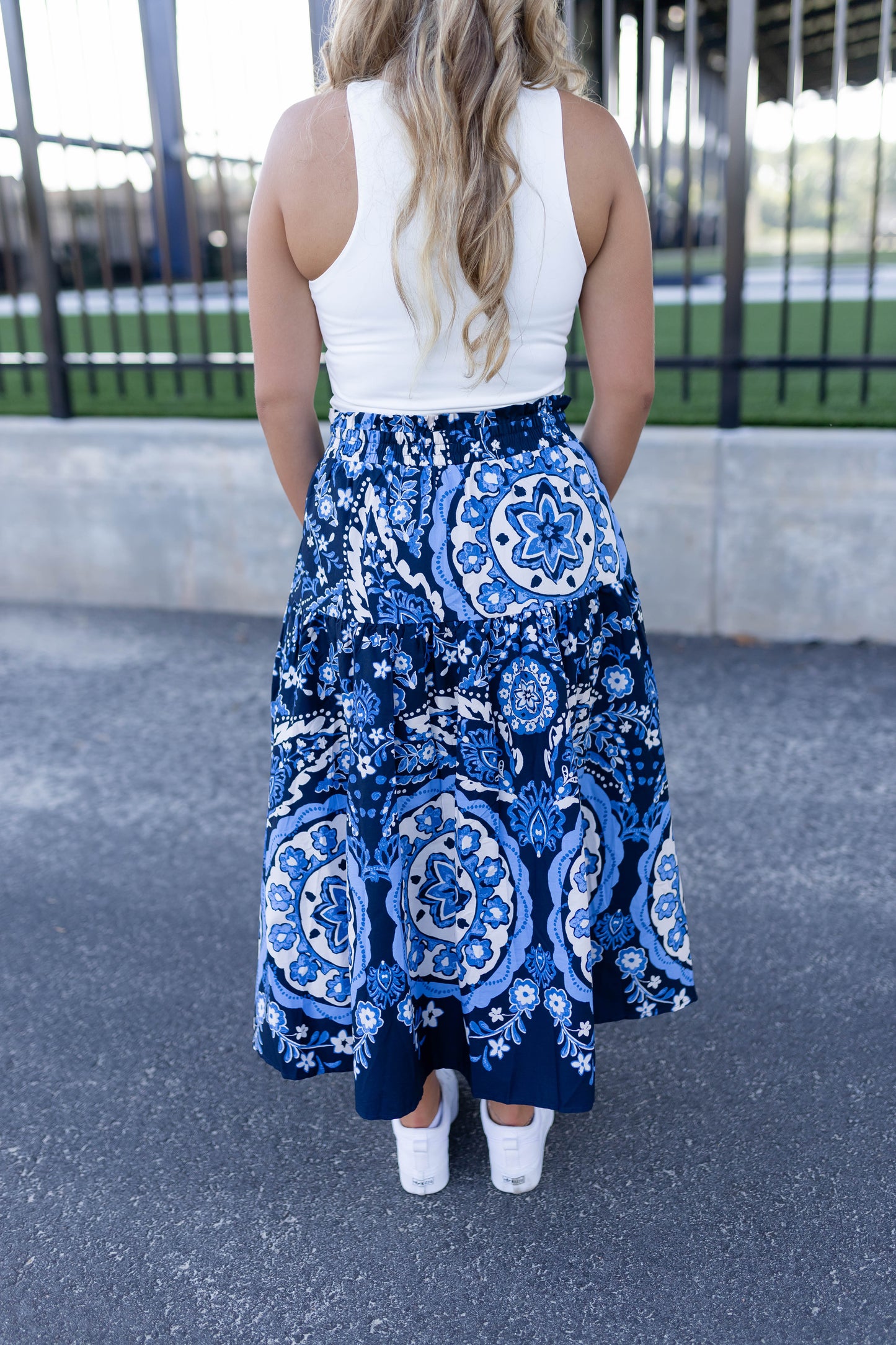 Kenan Medallion Midi Skirt