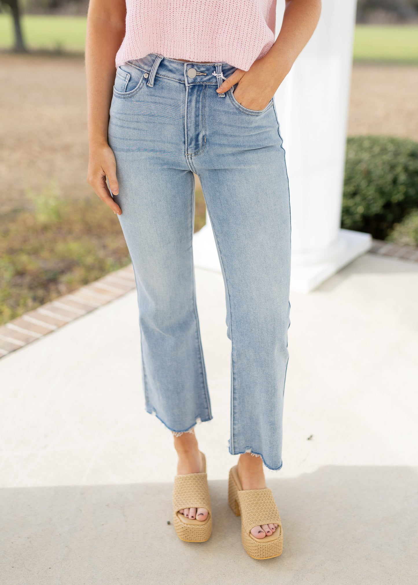 JBD Crop Flare - Light Denim