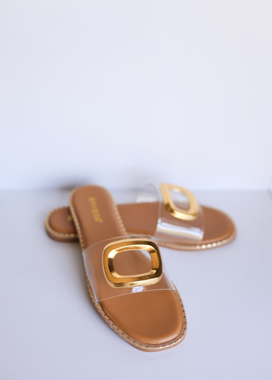 Goldie Ring Sandal - Clear