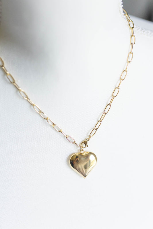 Paris 18K Heart Necklace