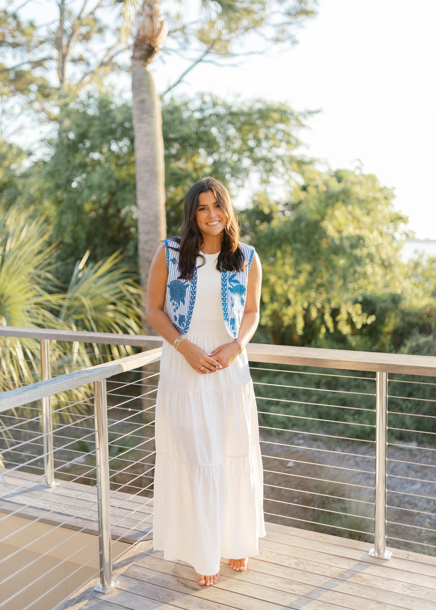 Cobalt Cropped Vest