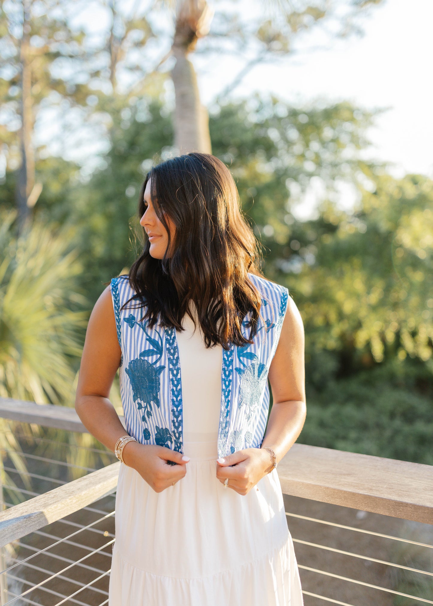 Cobalt Cropped Vest